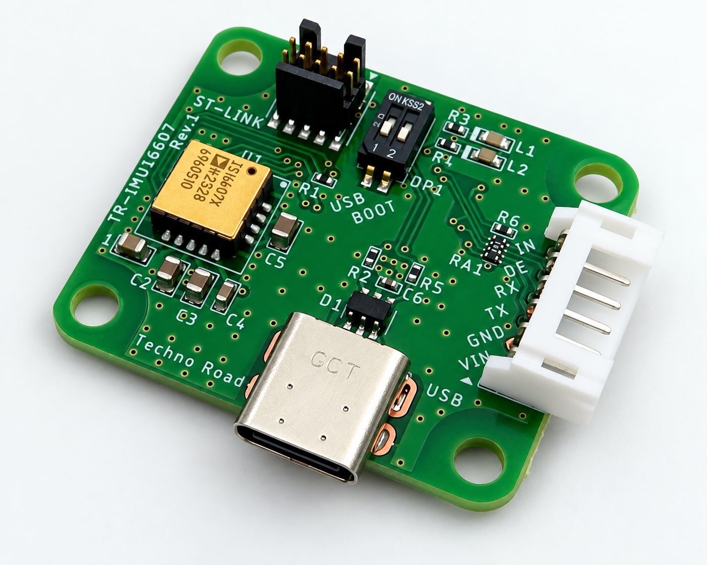 ADIS16607-2を搭載したTR-IMU16607基板
